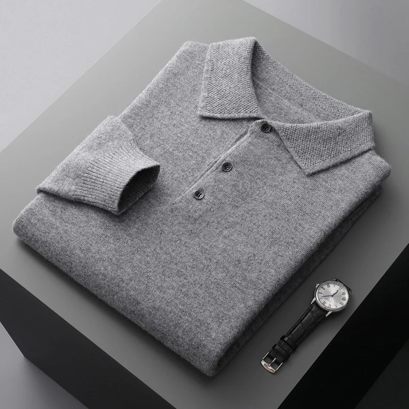 Maison Élégance™ | Pull Polo en Cachemire